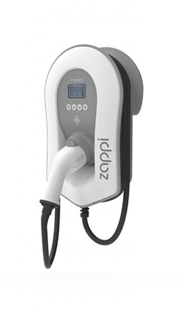 a myenergi Zappi tethered charger.